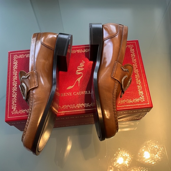 Woman’s loafer, Rene caovilla size 10–40 brown